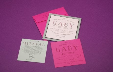 Gaby Mitzvah custom invitations kansas city, kansas city invitations, wedding invitations kansas city, calligraphy kansas city, kansas city gift wedding gifts, kansas city bar mitzvah invitations, kansas city bat mitzvah invitations